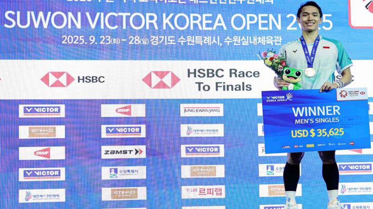 Korea Open 2025: Jonatan Christie Gembira Akhiri Paceklik Gelar