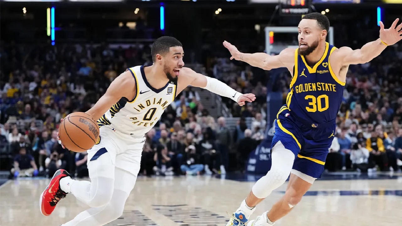 Tyrese Haliburton dibuat kagum oleh Stephen Curry.