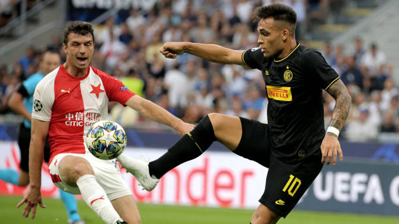 Inter vs Slavia Praha via gettyimages