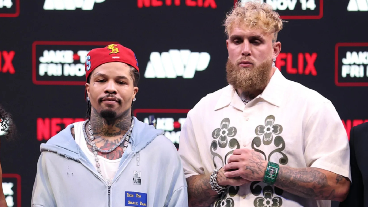 Jake Paul (kanan) dan Gervonta Davis. (Foto: Fight TV)