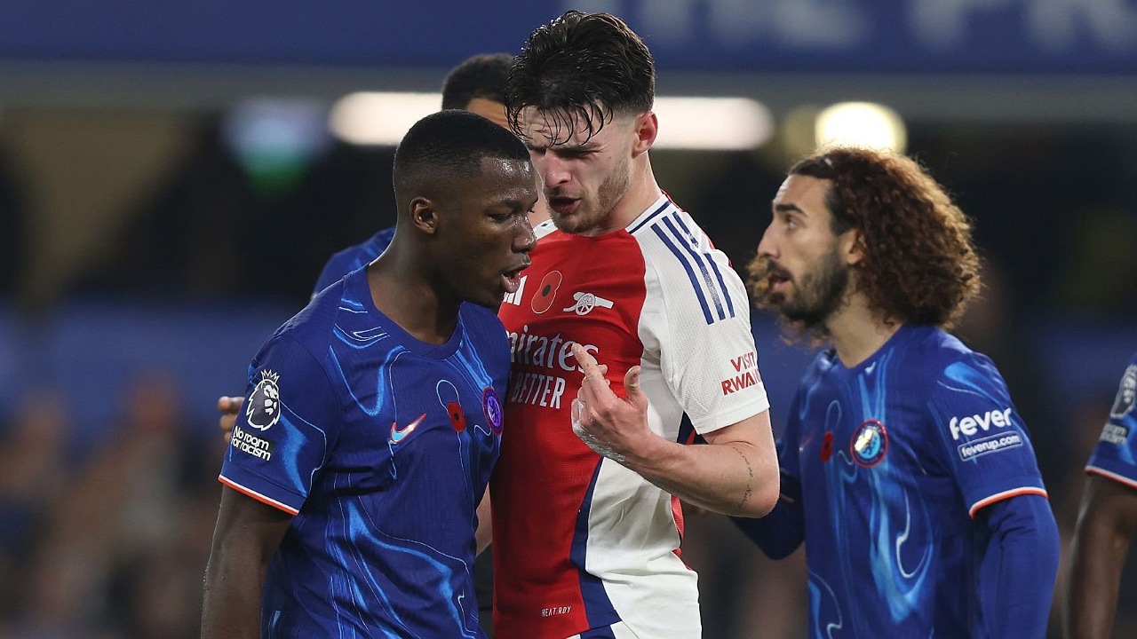 Moises Caicedo dan Declan Rice