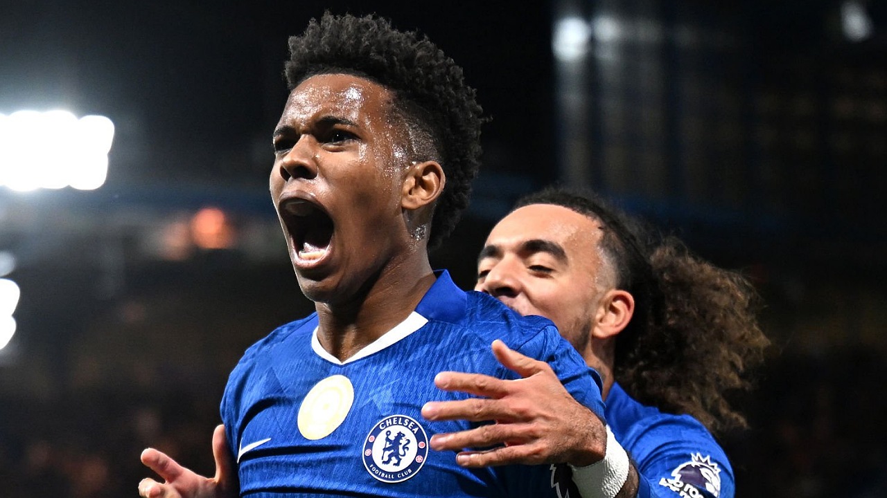 Estevao Willian mencetak gol kemenangan Chelsea atas Liverpool, Sabtu (4/10)