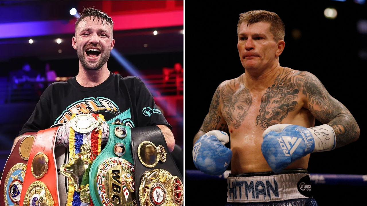 Josh Taylor (kiri) dan Ricky Hatton. (Foto: Fight TV)