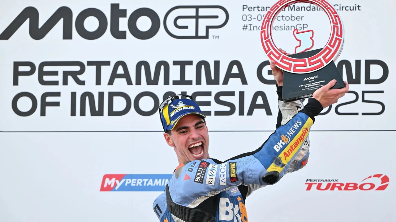 Fermin Aldeguer meraih kemenangan di MotoGP Indonesia