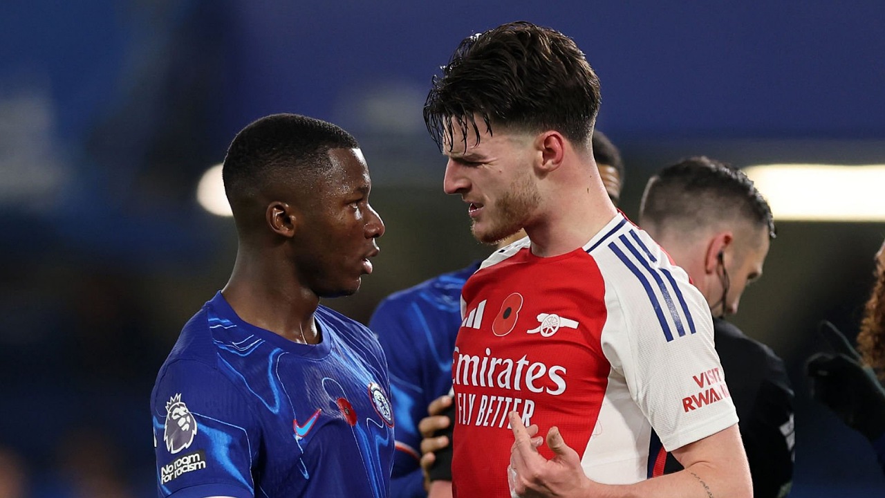 Moises Caicedo dan Declan Rice