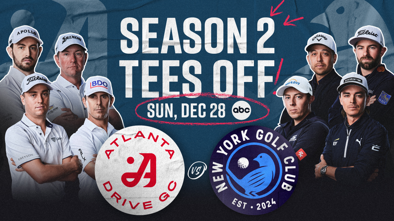 Musim kedua liga ini akan dibuka dengan pertandingan ulang final tahun lalu antara juara bertahan Atlanta Drive GC dan New York Golf Club di SoFi Center. (Foto: Golf Digest)