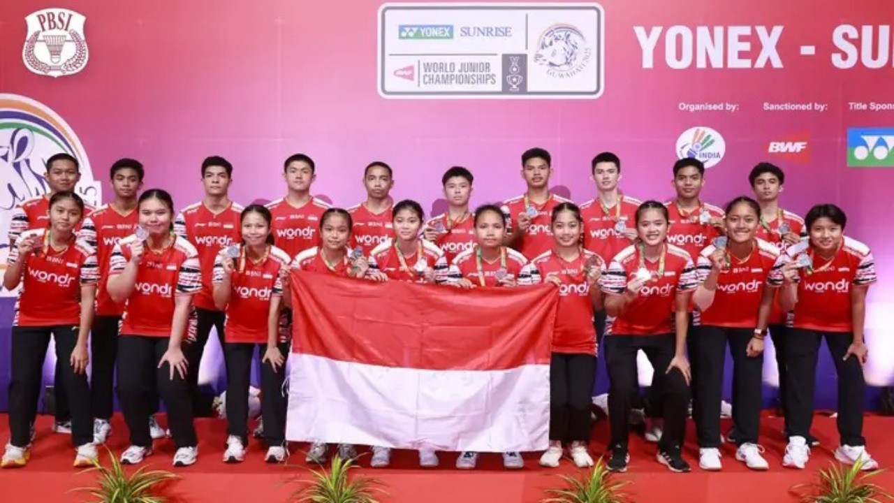 Indonesia Runner-up Beregu Campuran Kejuaraan Dunia Junior 2025