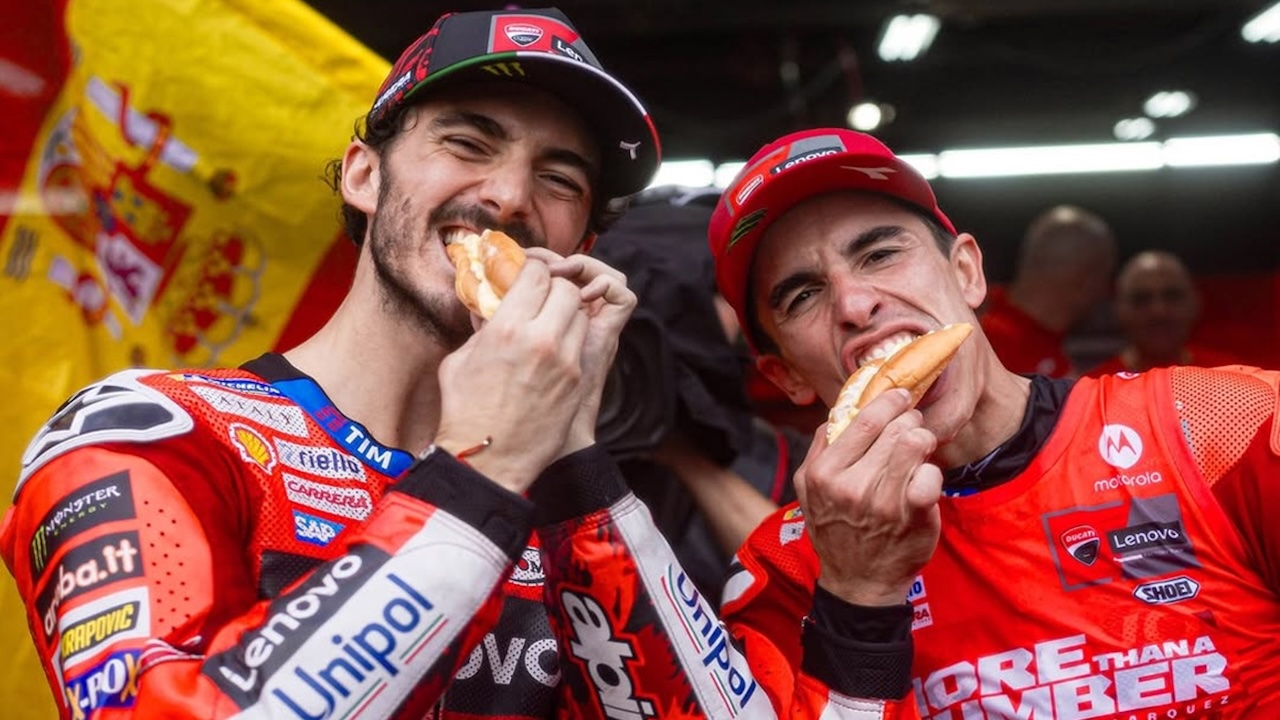 Francesco Bagnaia dan Marc Marquez