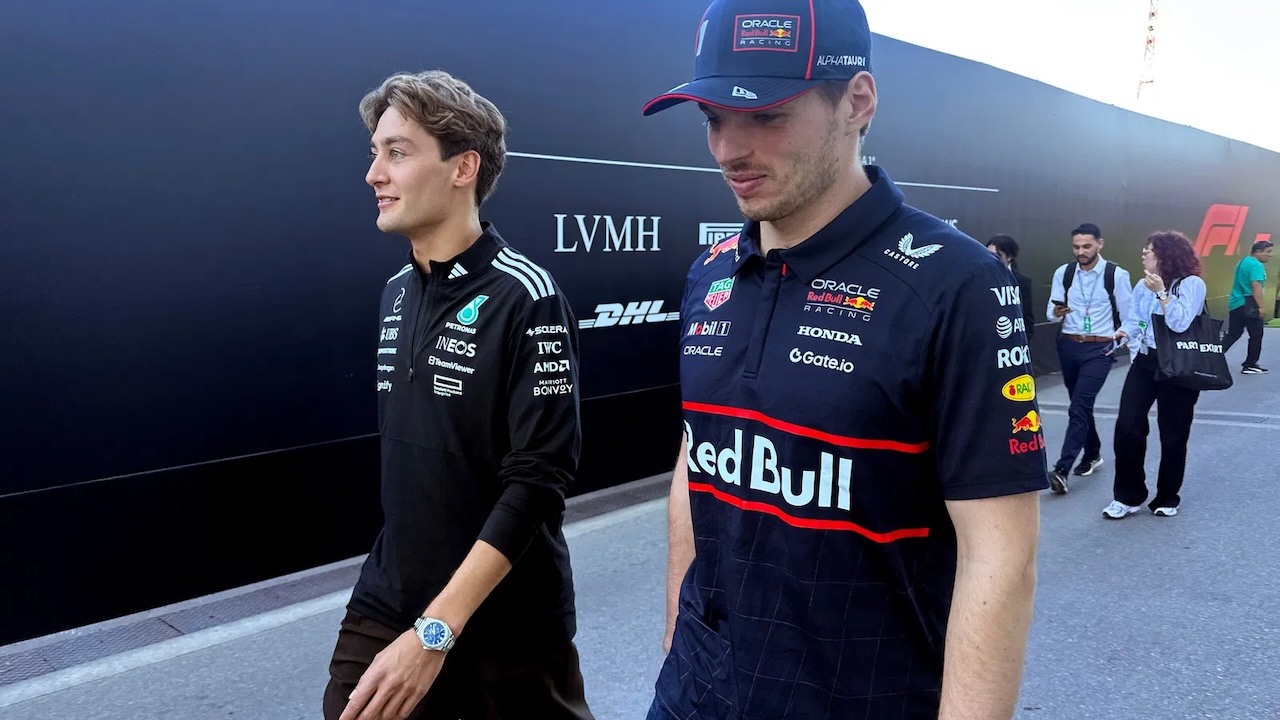 George Russell, Max Verstappen