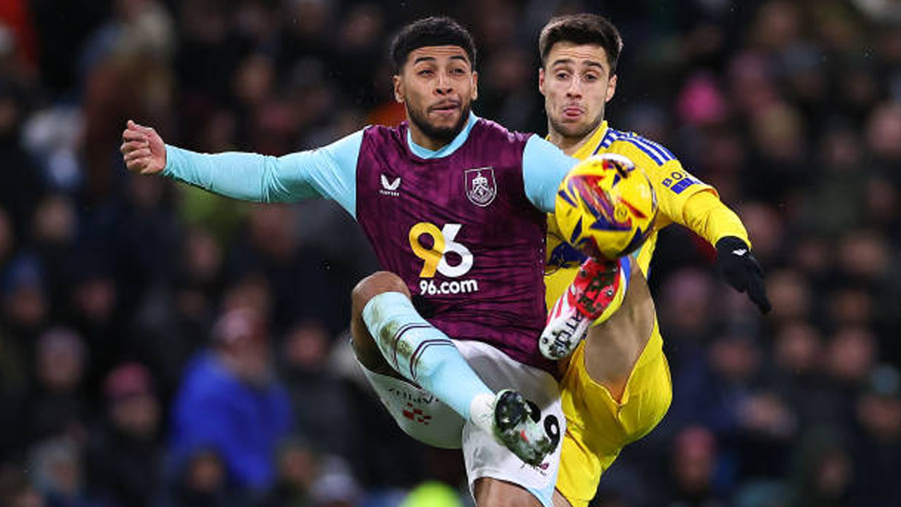 Burnley vs Leeds United via gettyimages