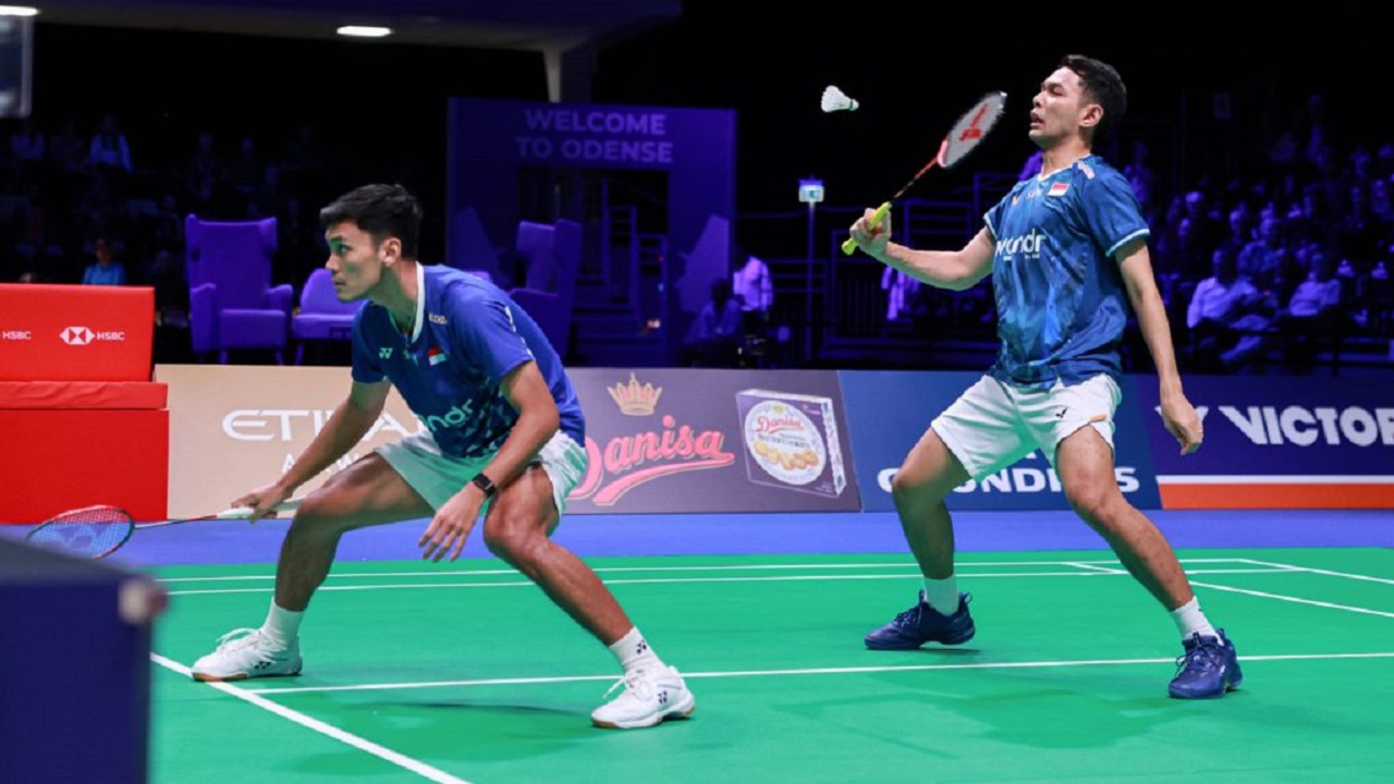 Fajar/Fikri amankan tiket semifinal Denmark Open 2025.