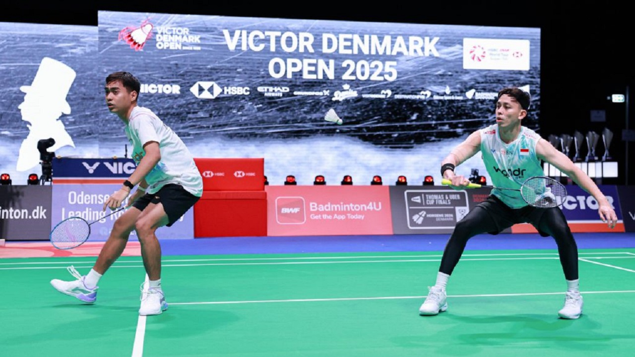 Kekalahan di perempat final Denmark Open 2025 dijadikan pelajaran oleh Rian/Rahmat.