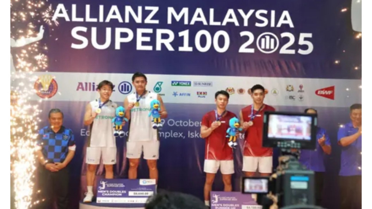 Aaron Tai/Khai Xing Raih Gelar Senior Pertama di Malaysia Masters Super 100