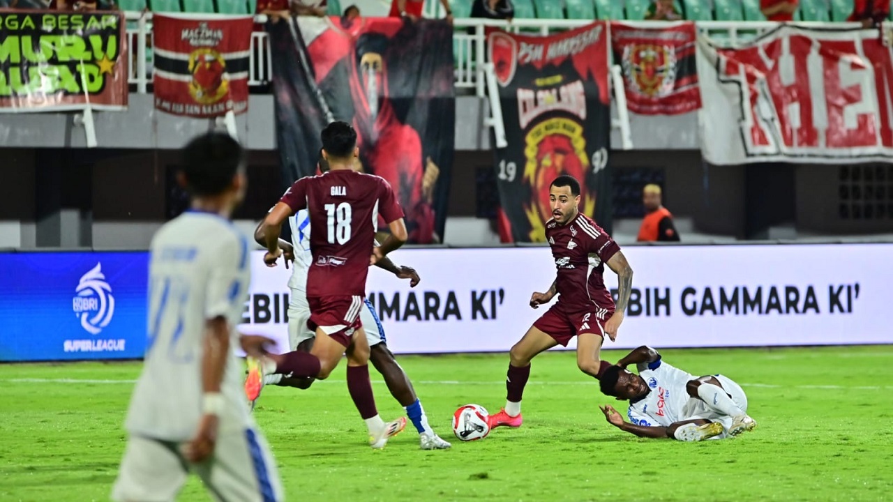 Pemain PSM Makassar, Victor Luiz di laga kontra Arema FC