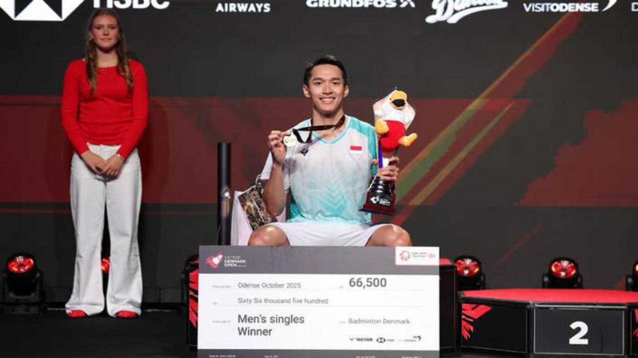 Jonatan Christie Bersyukur Raih Gelar Keduanya Musim Ini di Denmark Open