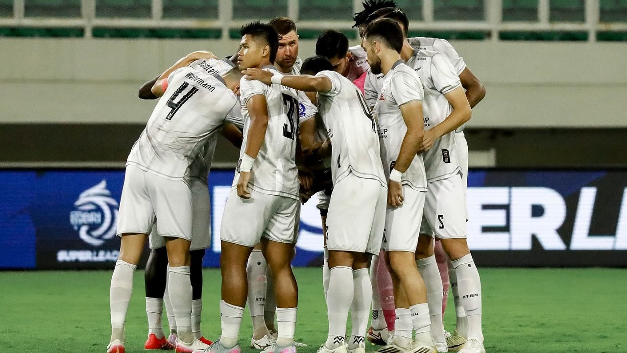 Skuat Madura United di laga kontra Persis Solo