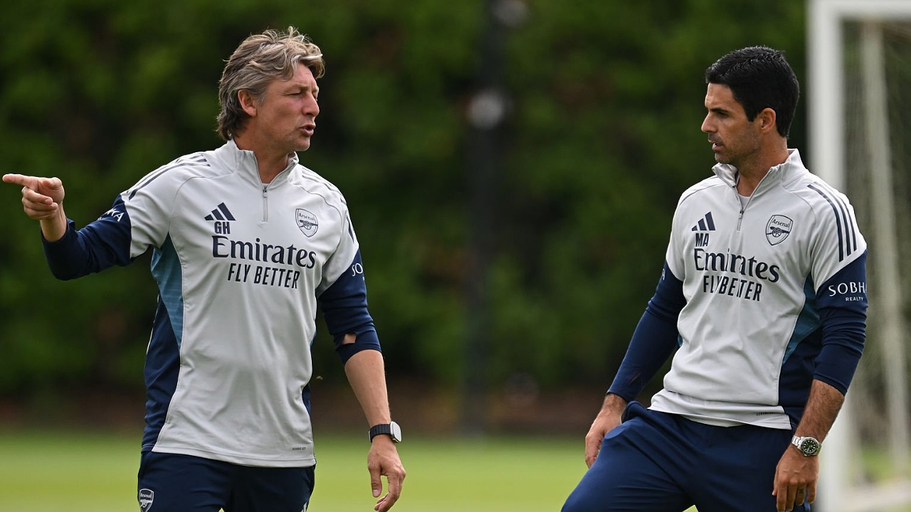 Gabriel Heinze dan manajer Arsenal, Mikel Arteta
