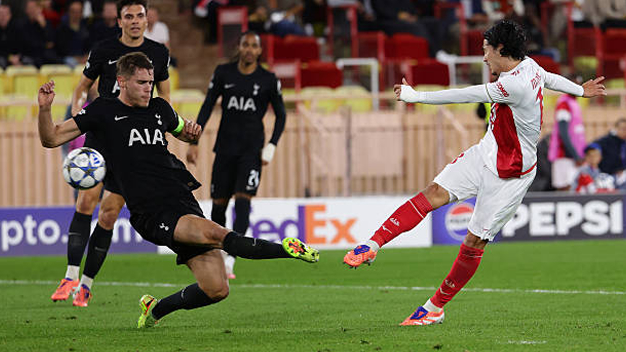 AS Monaco vs Tottenham via gettyimages