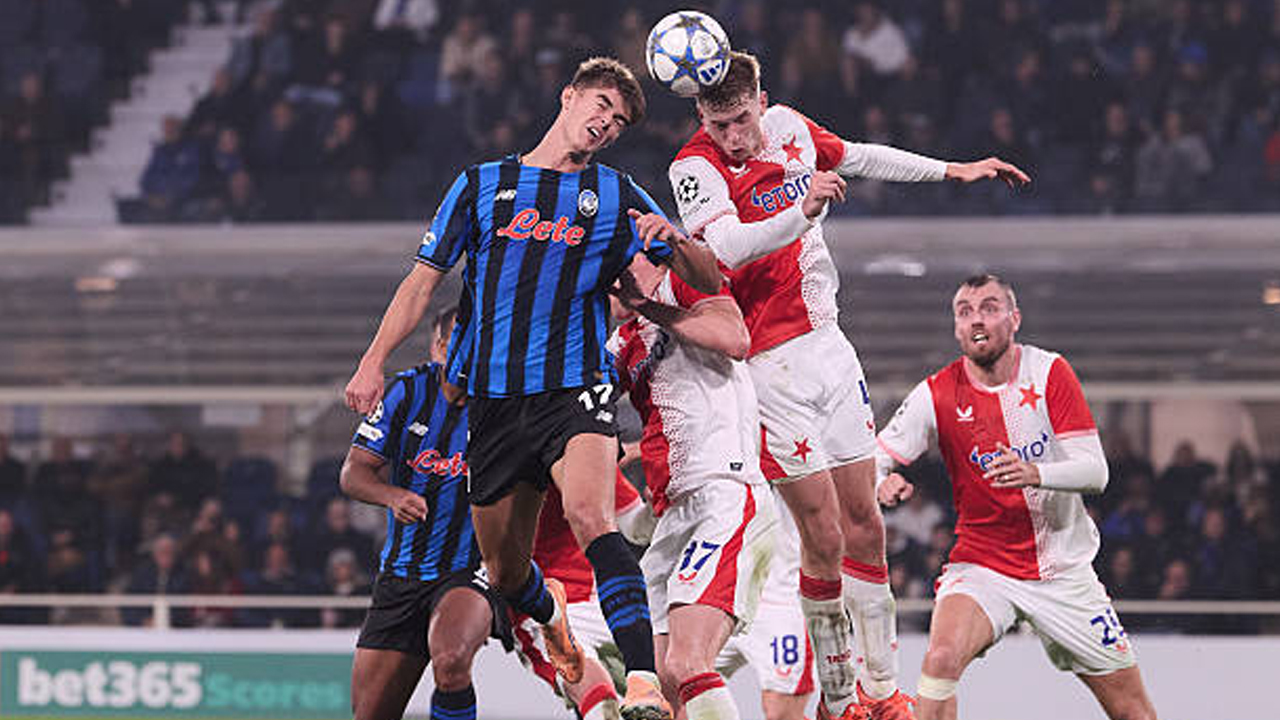Atalanta vs Slavia Praha via gettyimages