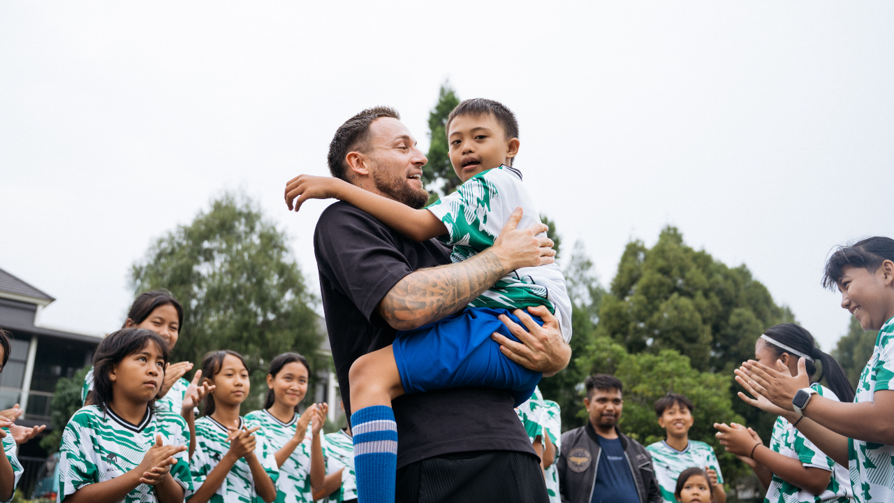 Marc Klok Foundation menggelar acara olahraga bersama anak disabilitas