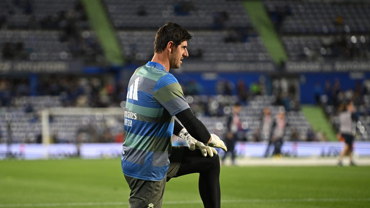 Thibaut Courtois Puas Barcelona vs Villarreal Batal di Miami