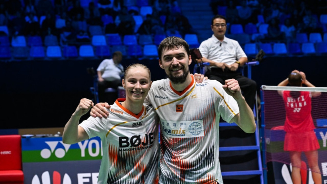French Open 2025: Kejutan Christiansen/Boje Singkirkan China Nomor 2 Dunia