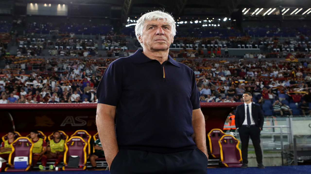 Gian Piero Gasperini mulai khawatir dengan lini serang AS Roma, setelah tim asuhannya keok 1-2 dari Viktoria Plzen di ajang Liga Europa dini hari tadi (24/10) / via Getty Images