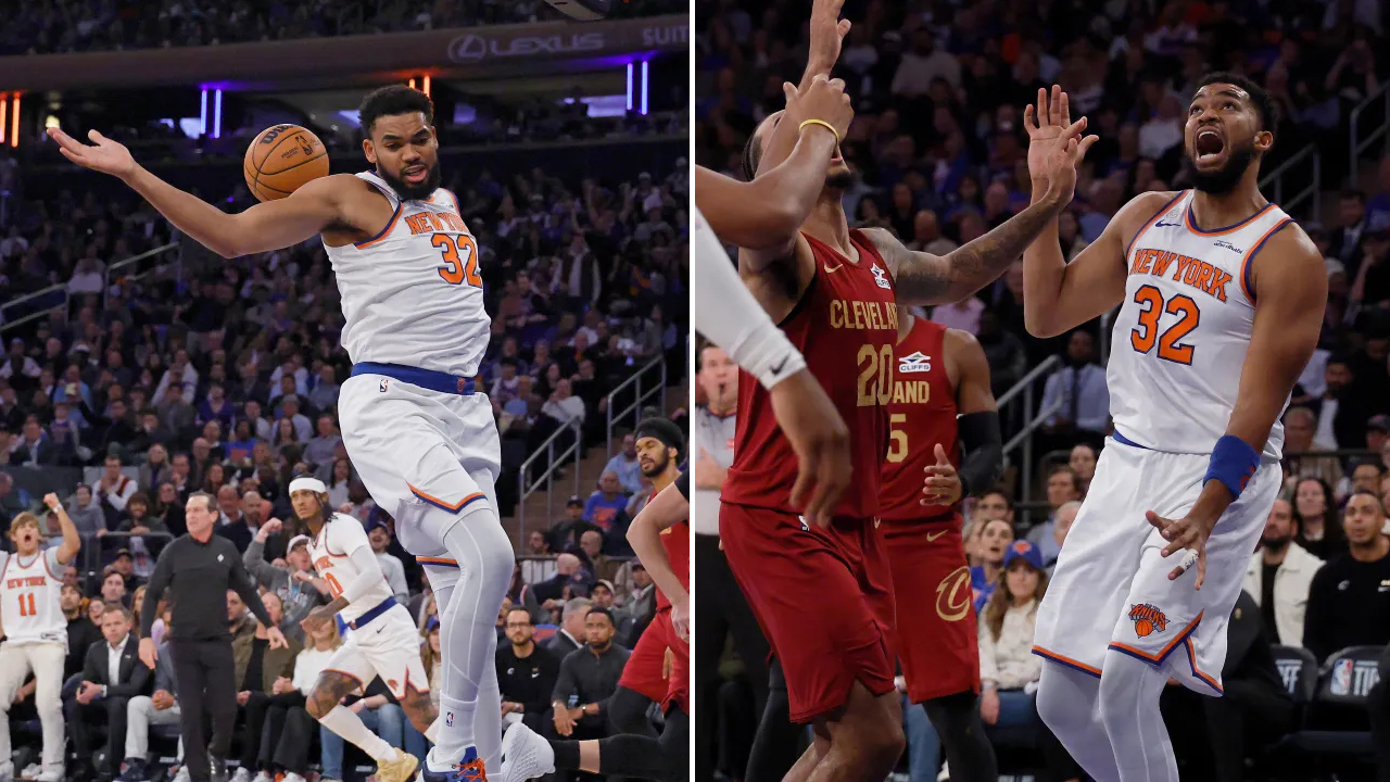 Karl-Anthony Towns bermain dengan konsisten dan fisik, lebih mengandalkan post-ups dan tembakan menengah daripada tembakan tiga angka. (Foto: AP)
