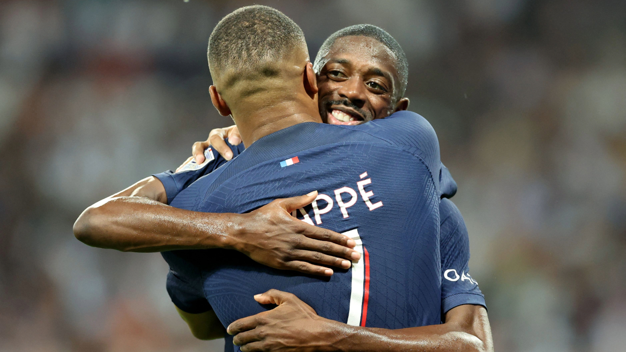 Ousmane Dembele dan Kylian Mbappe