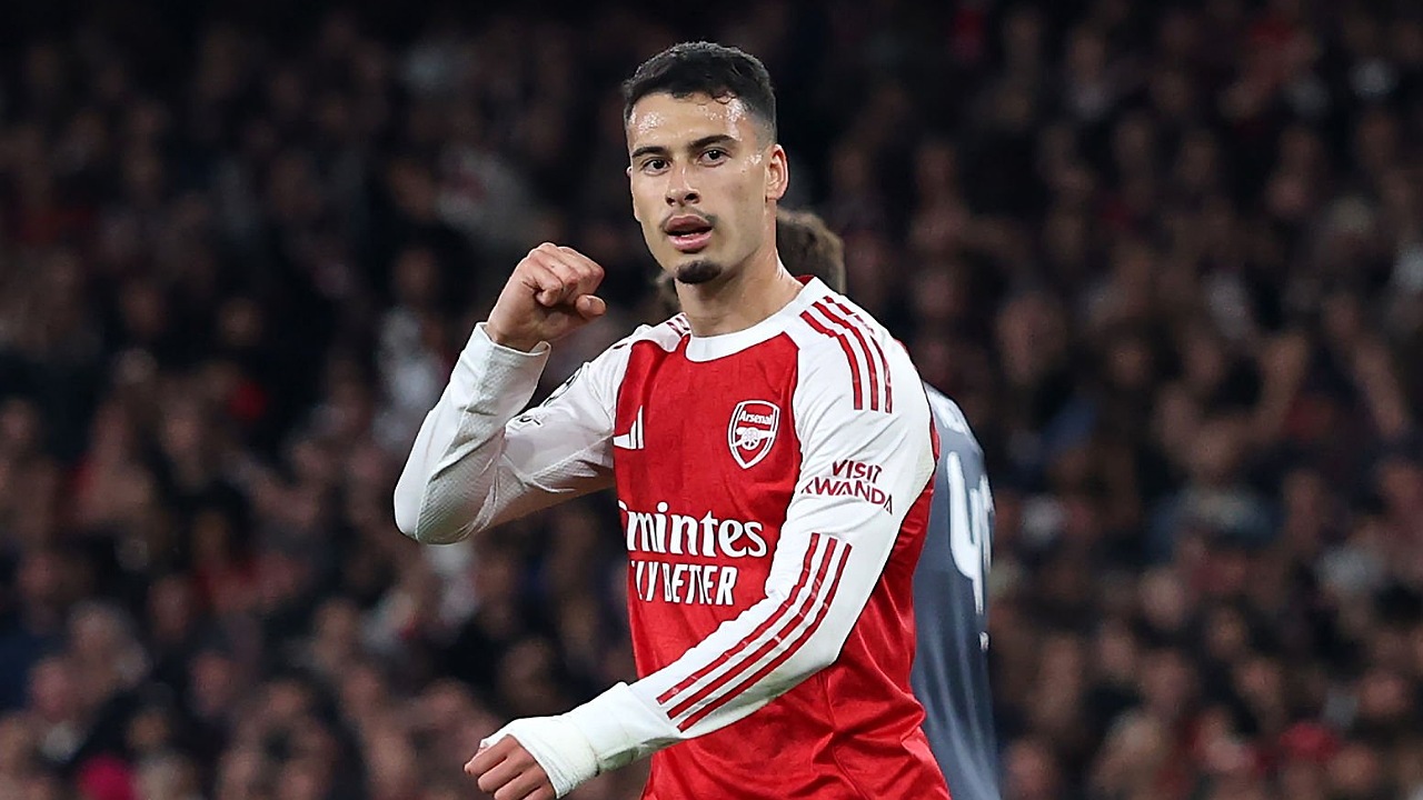 Winger Arsenal, Gabriel Martinelli. (Foto: Michael Steele/Getty Images)