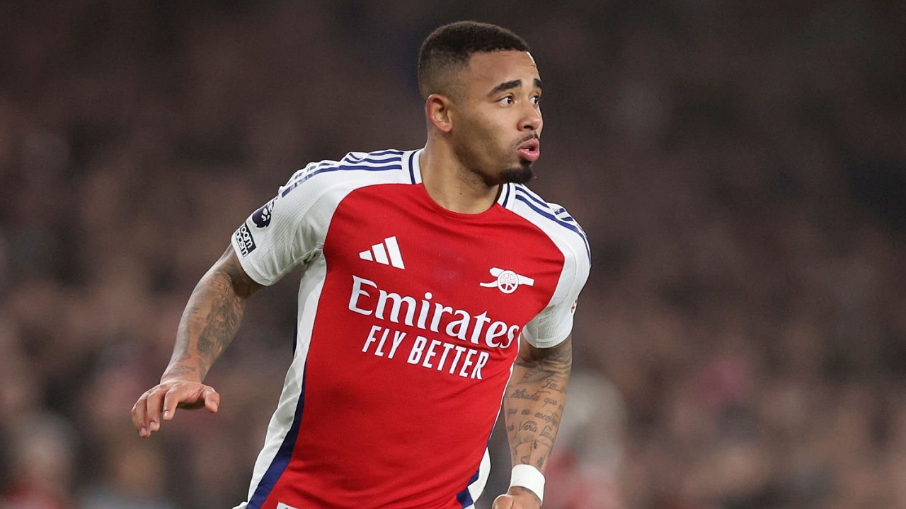 Striker Arsenal, Gabriel Jesus. (Foto: Catherine Ivill - AMA/Getty Images)