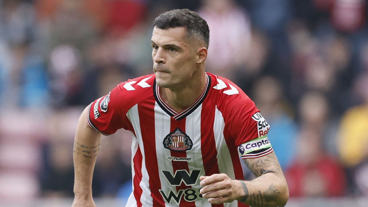Mantan gelandang Arsenal sekaligus kapten Sunderland, Granit Xhaka. (Foto: Richard Sellers/PA Images via Getty Images)