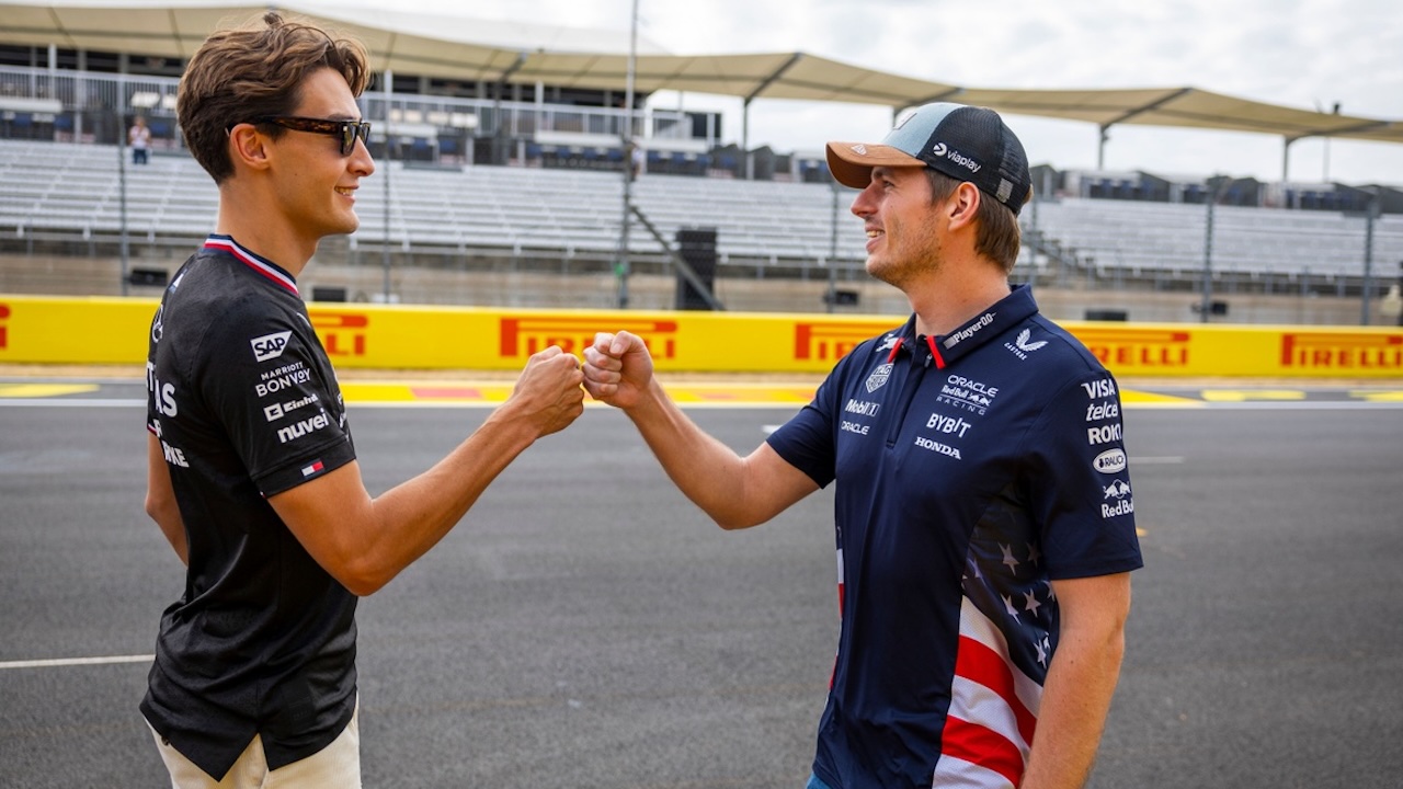 George Russell, Max Verstappen