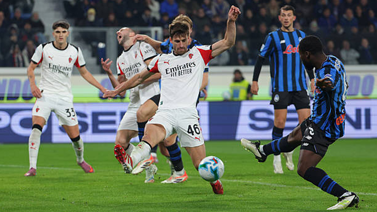 Hasil Pertandingan Serie A Italia: Atalanta 1-1 AC Milan