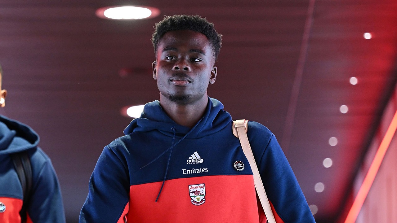 Bintang Arsenal, Bukayo Saka. (Foto: Stuart MacFarlane/Getty Images)