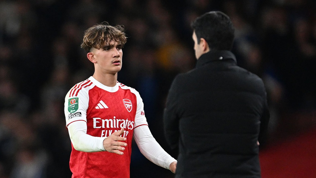 Max Dowman dan manajer Arsenal, Mikel Arteta