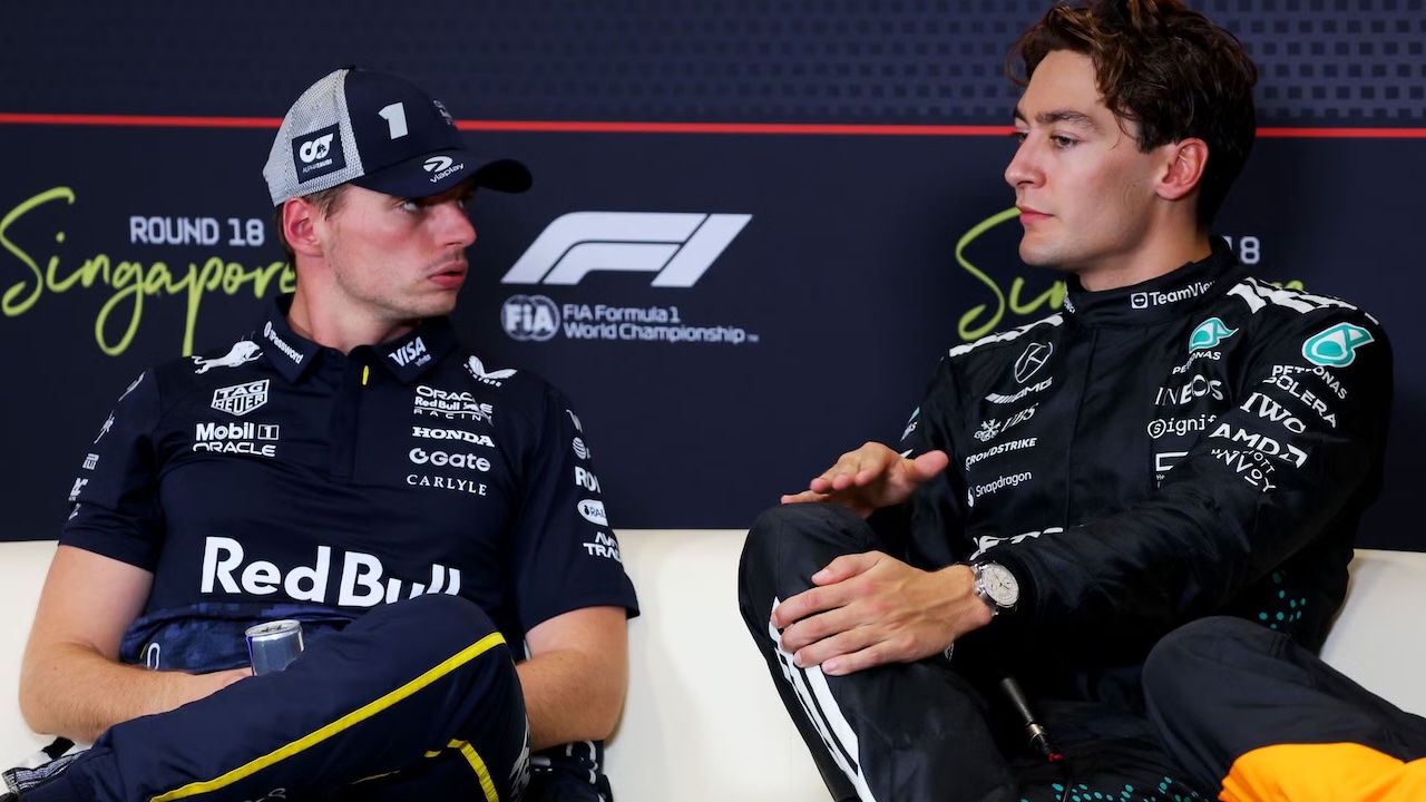 George Russell, Max Verstappen