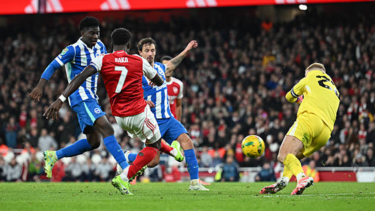 Hasil Pertandingan Carabao Cup: Arsenal 2-0 Brighton