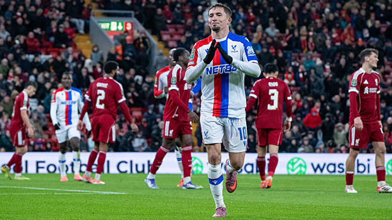Hasil Pertandingan Carabao Cup: Liverpool 0-3 Crystal Palace