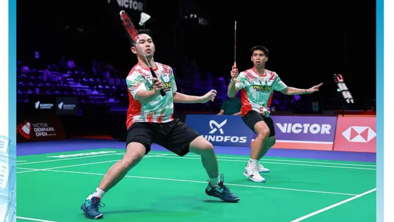 Atasi Duo Popov, Sabar/Reza Lolos Perempat Final Hylo Open 2025