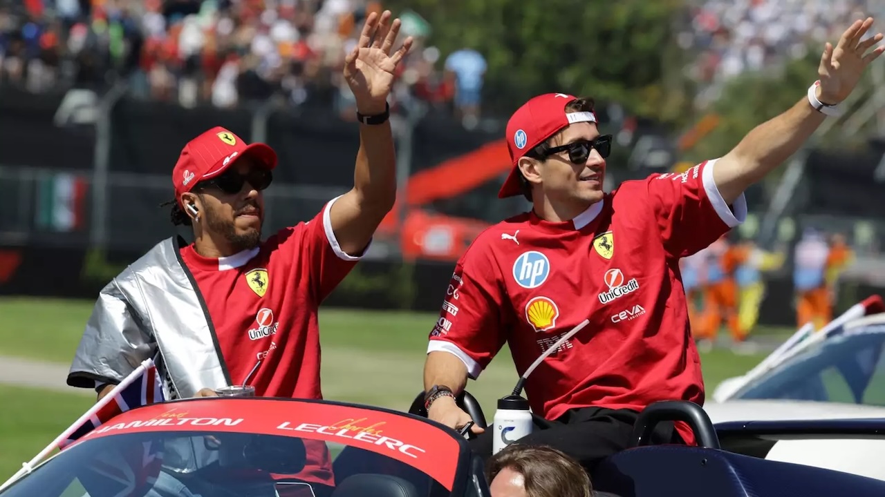 Lewis Hamilton dan Charles Leclerc