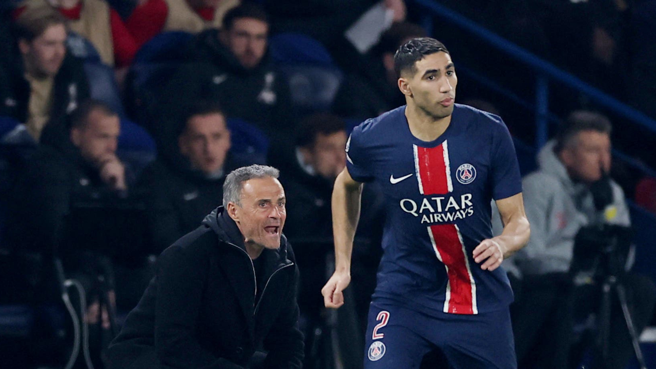 Luis Enrique dan Achraf Hakimi