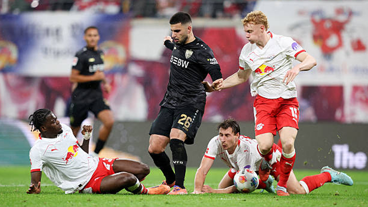 RB Leipzig vs Stuttgart via gettyimages