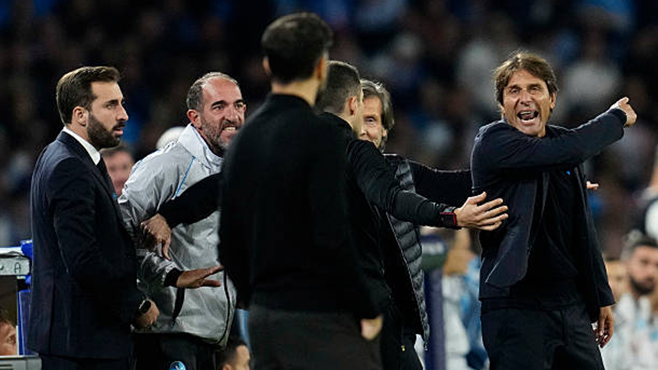 Antonio Conte and Cesc Fabregas via gettyimages