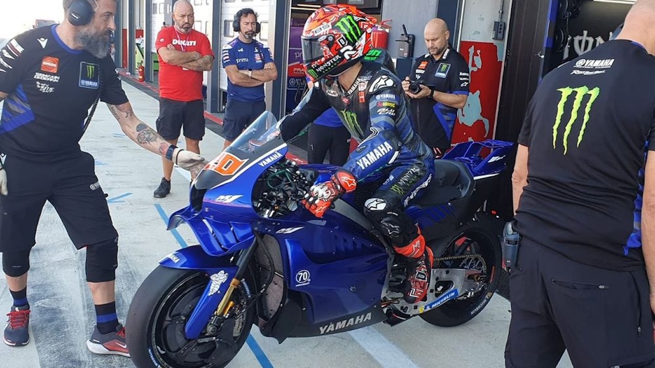 Fabio Quartararo jajal mesin baru Yamaha V4