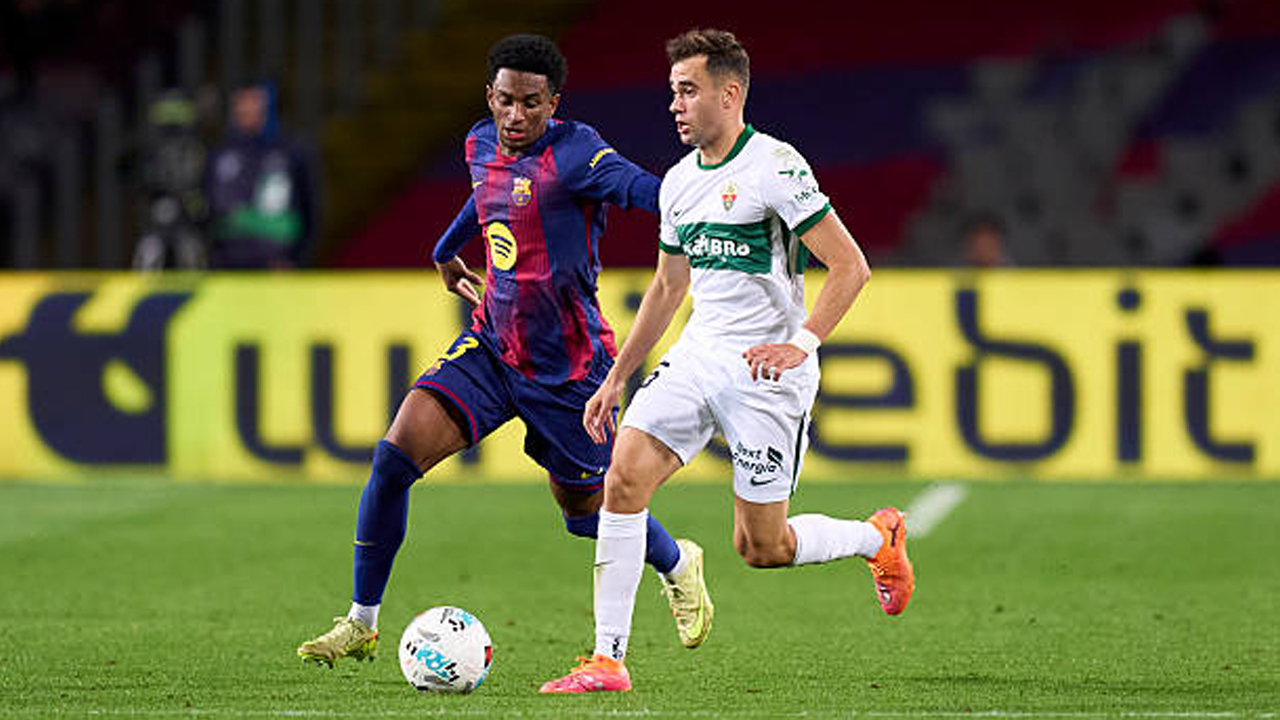 Hasil Pertandingan La Liga Spanyol: Barcelona 3-1 Elche