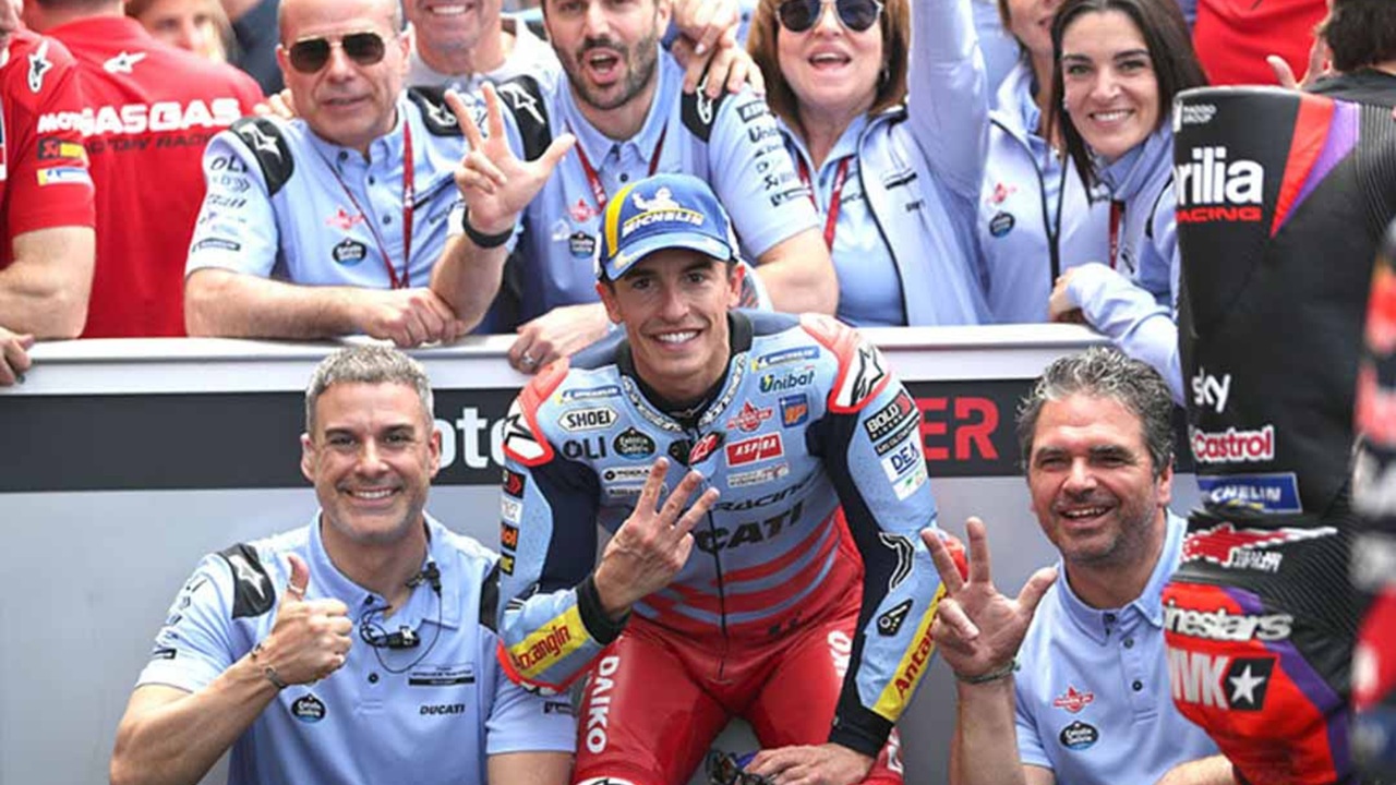 Marc Marquez saat memperkuat Tim Gresini Racing di MotoGP 2024