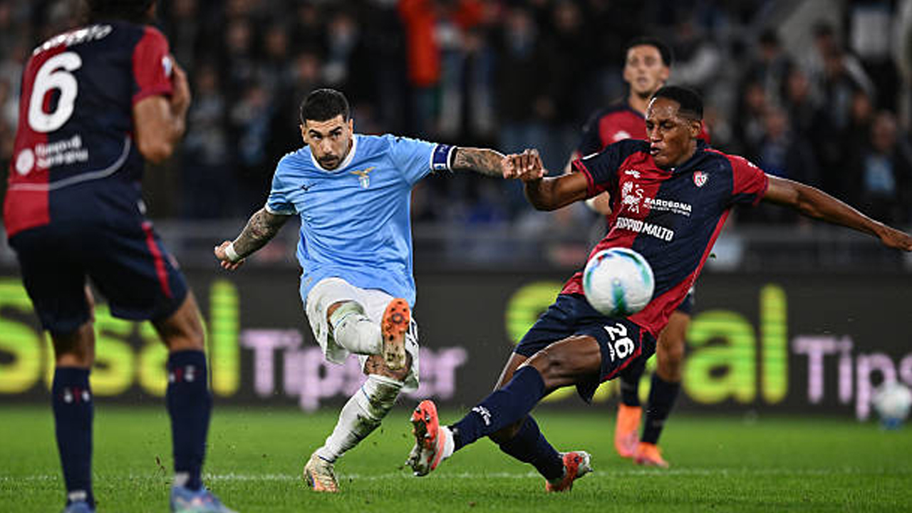 Lazio vs Cagliari via gettyimages