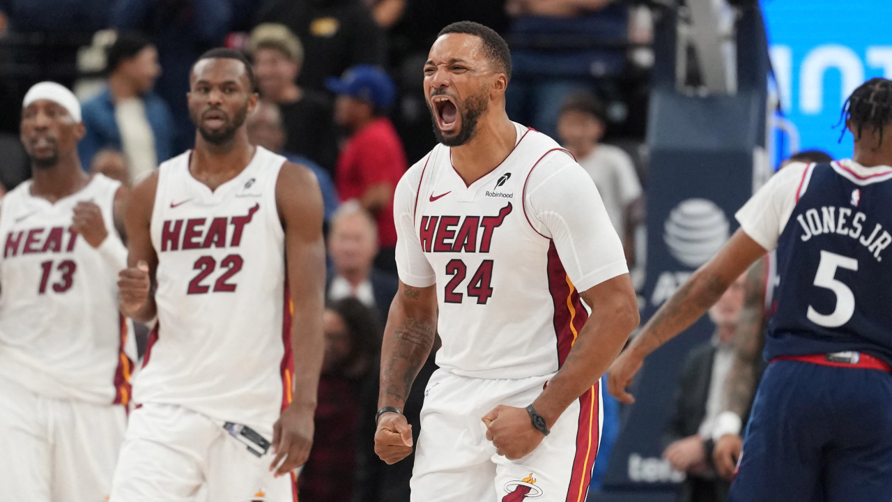 Norman Powell mencetak 21 poin saat Miami Heat mengalahkan Los Angeles Clippers 120-119 pada Senin (3/11) di Inglewood, California. (Foto: AP)