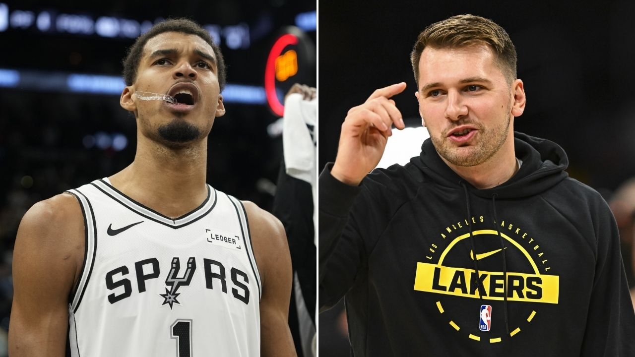 Victor Wembanyama taruh perhatian penuh kepada Luka Doncic.